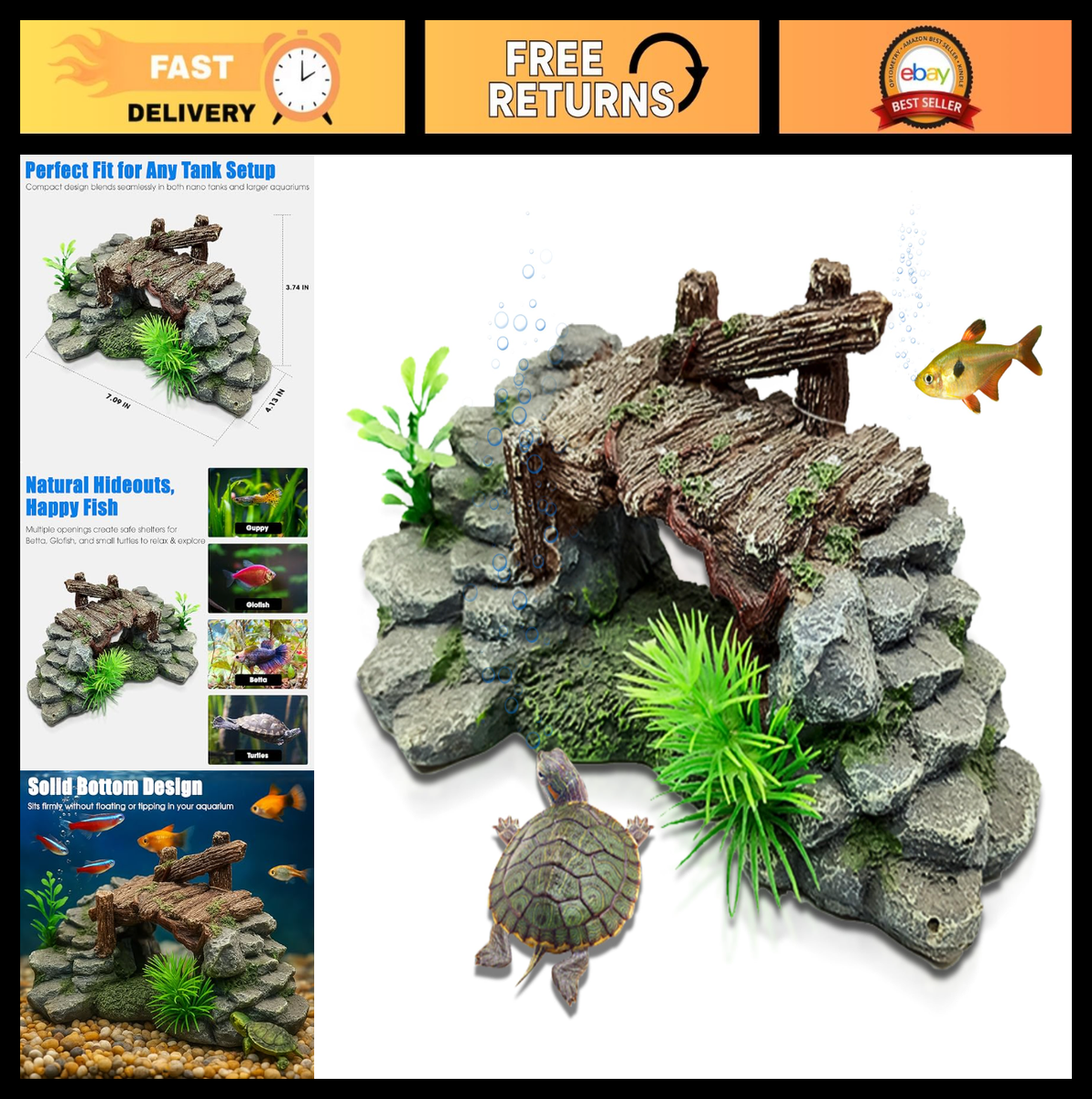 ebay fish aquarium accessories Aquarium Decor