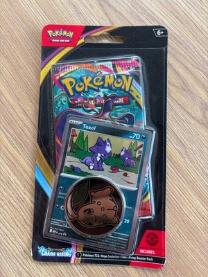 Pokemon ME04: Chaos Rising Single Pack Blister (Toxel) Sealed Authentic