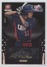 2014 USA Baseball Box Set Black Gold Signatures 7/49 Mark Vientos #57 Auto ni4