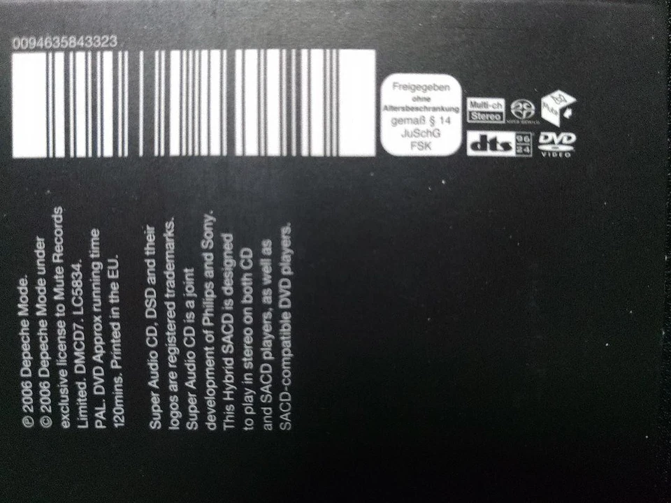 Depeche Mode Violator Sacd + Dvd Pal Audio Cd Super Audio Music Album Foto 3 de 3