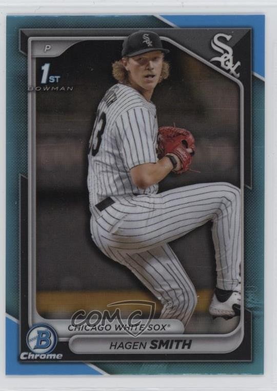 2024 Bowman Draft Chrome Sky Blue Refractor Hagen Smith #BDC-2 1q4v
