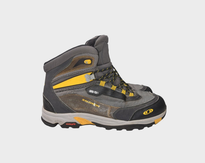 Salomon Boots Mens 11.5 Grey Goretex Waterproof Hiking Mid Top 3D