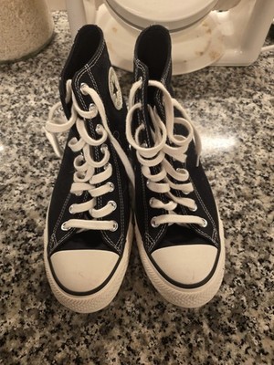 Converse Black/White High Top Lace-Up Canvas Sneakers Unisex A19056C