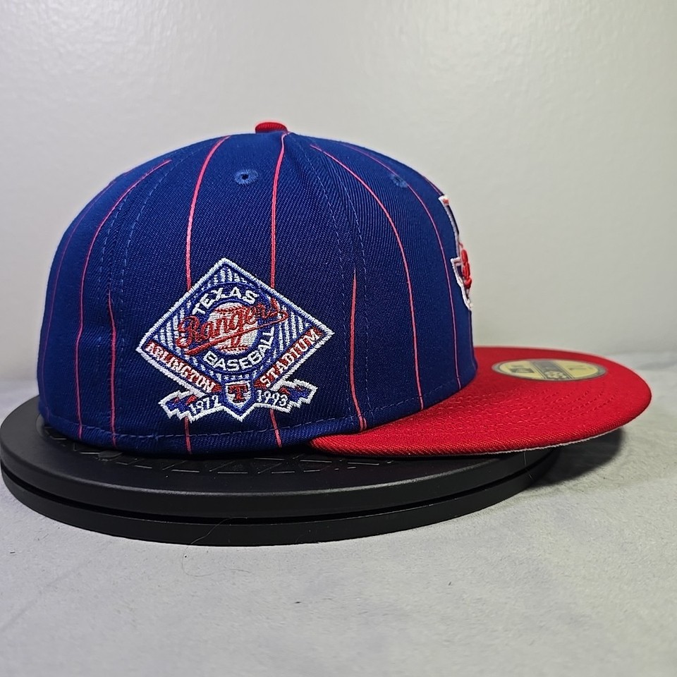 Lids Full Court Fitted Cap - Structured Crown, Colored UV Underbill, Classic Fit (Black/Red)