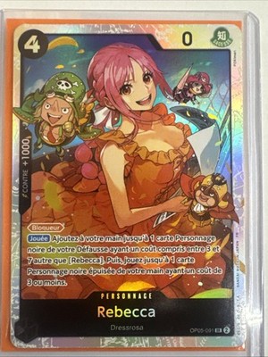 CARTE ONE PIECE REBECCA OP05-091 SR SUPER RARE FOIL THE BEST VOL.2 FR