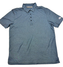 Travis Mathew  s Apex Golf Polo Gray Pima Cotton Blend Large