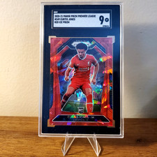 Curtis Jones SGC 9 Red Ice Prizm Premier League Rookie Card RC Liverpool FC. rookie card picture