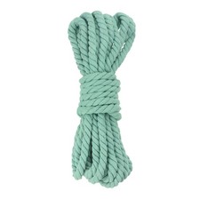 0.5 Inch 25 Feet Macrame Cord, Cotton Cord Rope String - Mint Green