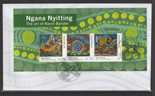 Australia 2025: First Day Cover with Mini-Sheet-The Art of Kevin Bynder.
