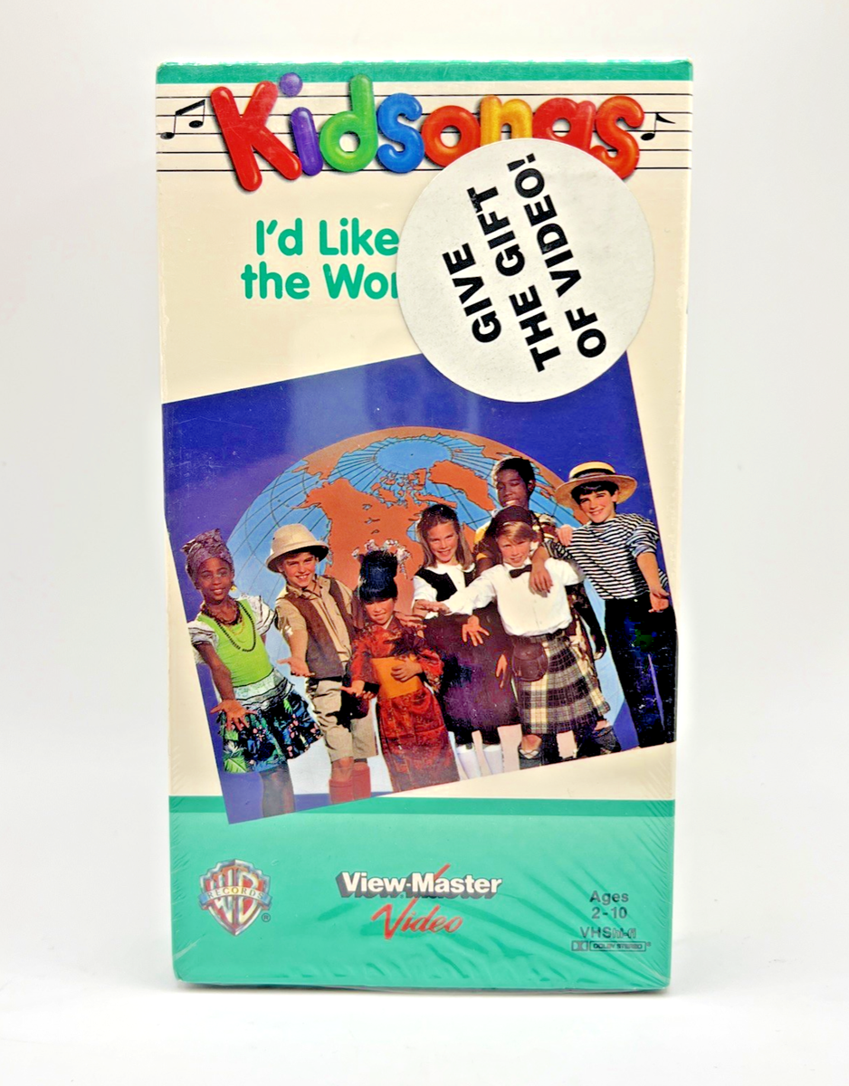 Kidsongs: I'd Like to Teach the World to Sing (VHS) 1986 Warner