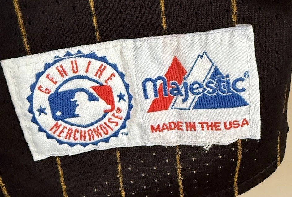 Vintage Pittsburgh Pirates Baseball Jersey 1990s Pin Stripes Majestic Mens XL - Image 3 of 4