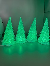 Lemax Crystal Lighted Trees        Color Changing
