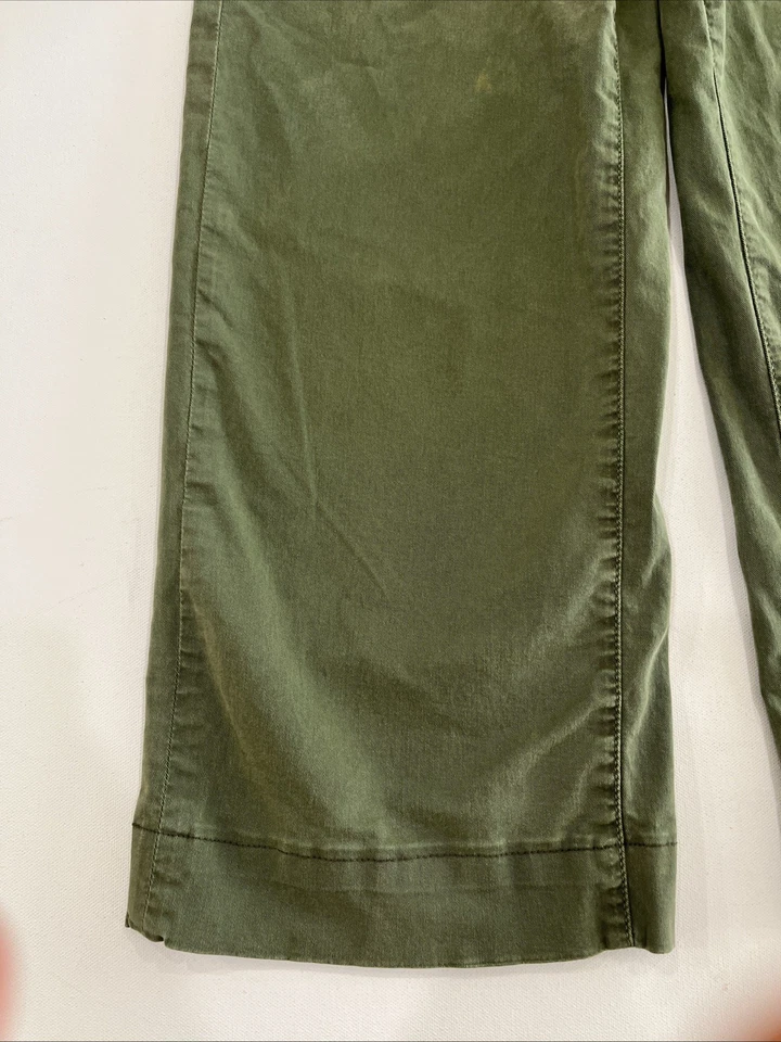 Pantalones MOTHER The Cinch Greaser Killing Time pierna ancha verde cintura alta talla 27 Foto 2 de 4