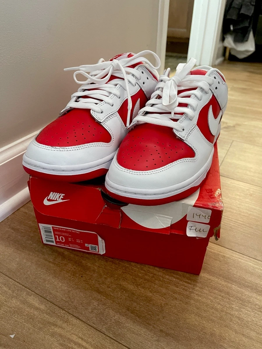 ナイキ ダンク エナメル レッド/ホワイト Nike Dunk Low Sport Red for Sale | Authenticity Guaranteed | eBay