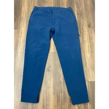 Men Mack Weldon Radius Flex performance navy tech joggers pants, L