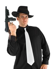 Mobster Black Fedora Adult Costume Hat