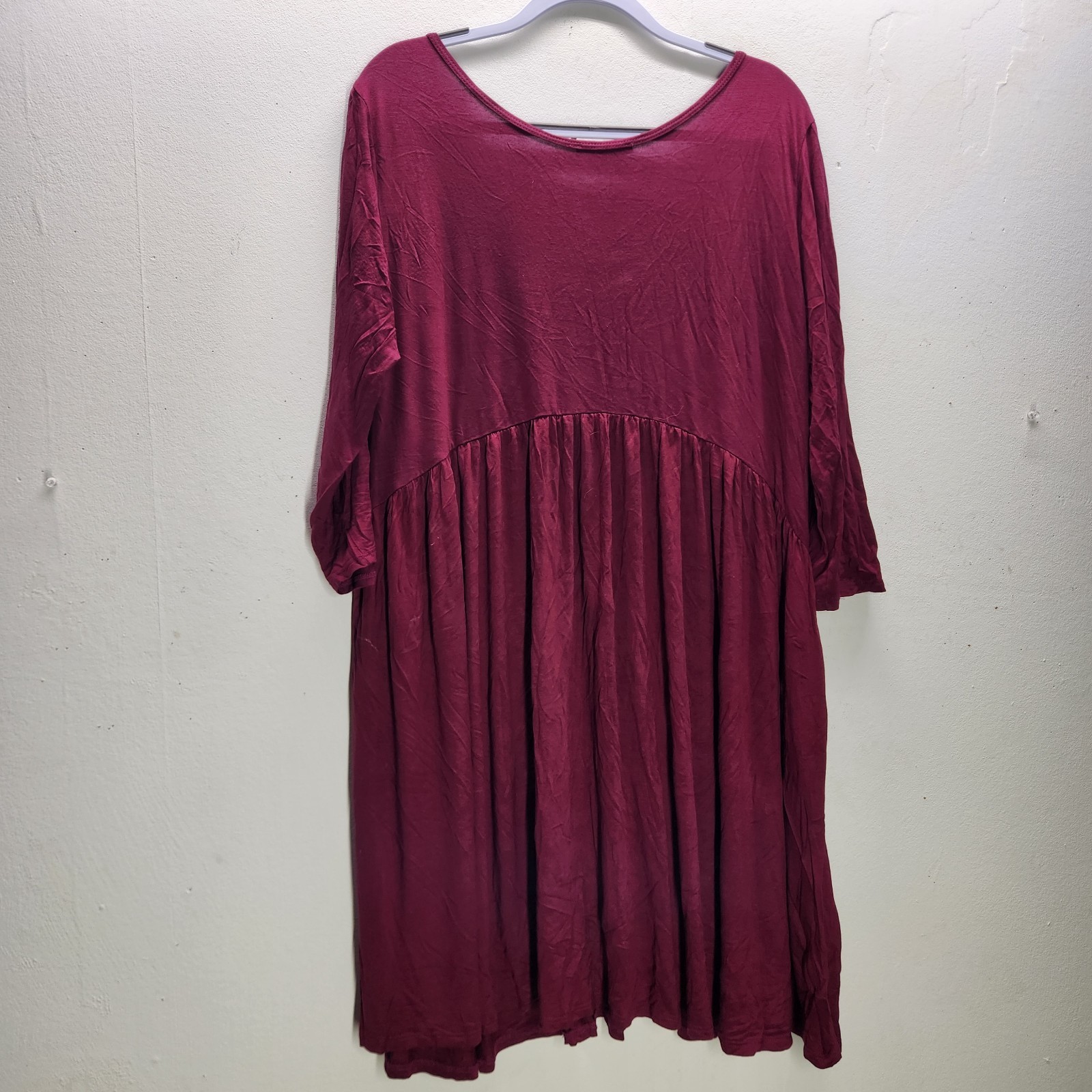 Annabelle Solid Comfortable Empire Short Sleeve D… - image 4