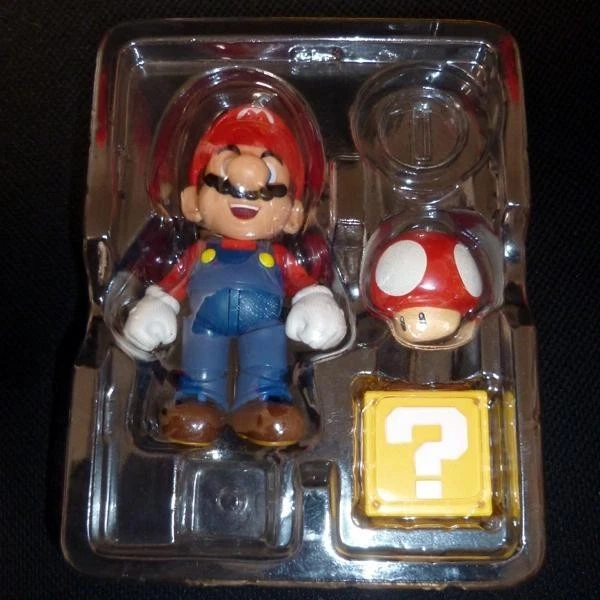 Figura de acción PVC Super Mario Series Mario & Luigi 4" S.H.Figuarts Bandai 2014 Foto 2 de 3