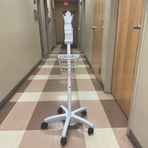 Welch Allyn Rolling Stand & Basket for use with SureTemp Plus 692, not included