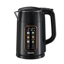 Mecity Electric Kettle 1.7L Touch Screen Temperature Control Water Boiler, No pl