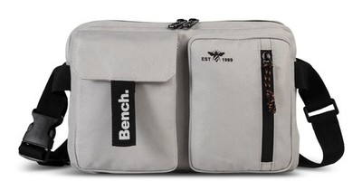 Bench. Utility Crossbody Bag Umhängetasche Tasche Light Grey hellgrau Neu