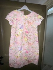 Next Girls Spring / Easter Dress Age 12 New Pink And Floral