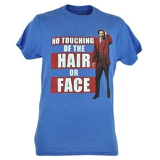 Anchorman 2 Will Ferrell No Touching Ron Burgundy Movie Tshirt Tee Adult 