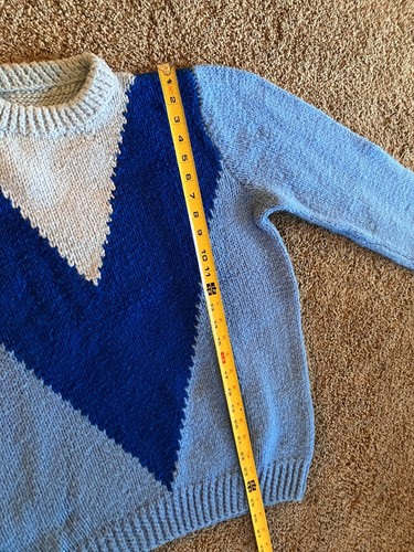 2 Hand Knit Women's WOOL SWEATERS, Size L/XL - Picture 6 of 8