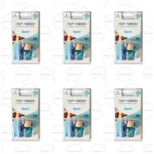 JEAN ALBERT TOP FRESH DEODORANTE PROFUMO PER AUTO FRAGANZA SPORT 6 PEZZI