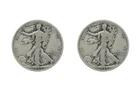 (2) 1935 P Walking Liberty Half Dollar Very Good VG 50C 2 Set Pure Gem Rare Bank