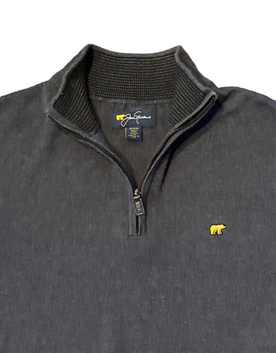 JACK NICKLAUS 1/4 Zip Pullover Men's Medium Blue - Picture 2 of 2