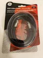RG6 Coaxial Video Cable GE 6’ Black zaq