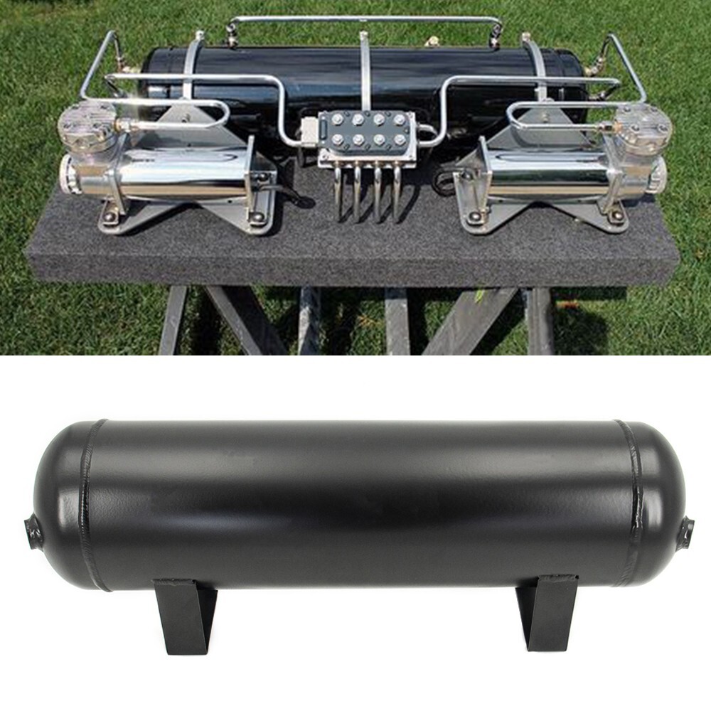 Air Tank 4 Gallon for Air Ride Suspension Or Compressor black 1/4 