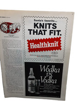 Vodka Wyborowa 1977 vodka Healthknit anuncio impreso original vintage años 70