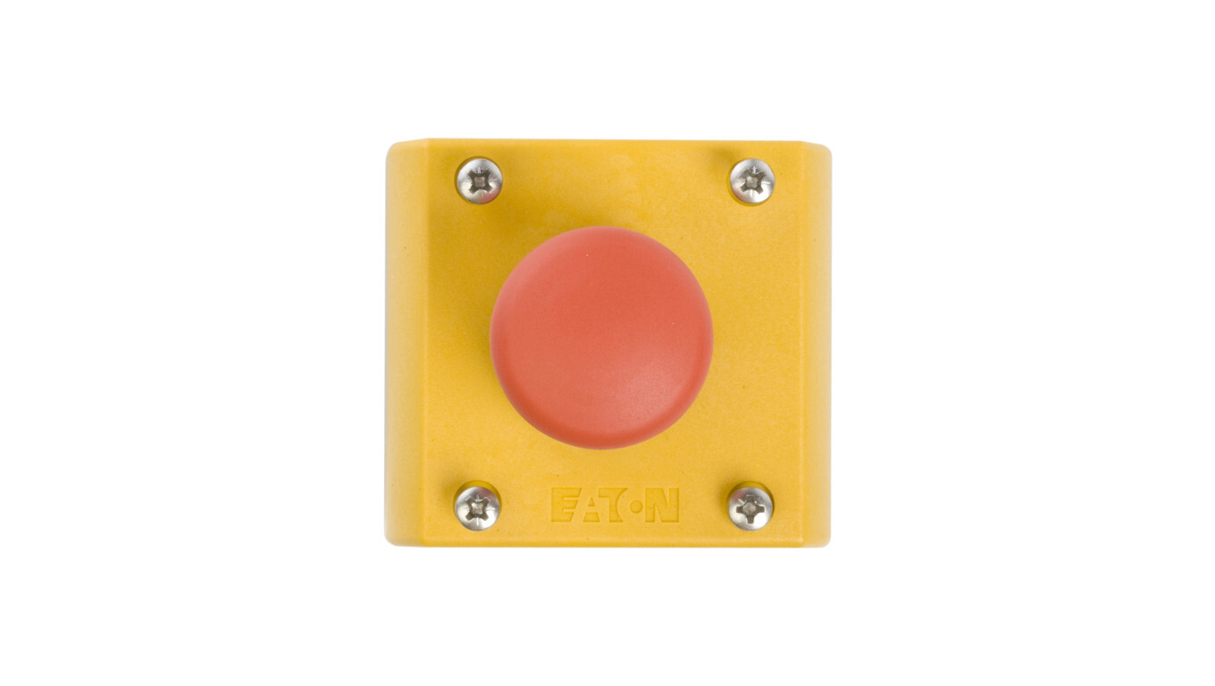 Cassette with emergency pull push button 1 NO 1R IP66 M22-PV / KC11 / IY  /T2UK