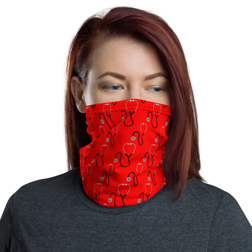 Nurses are Heroes Stethoscope Neck Gaiter