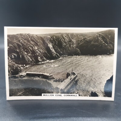 1936 Sights of Britain 2nd Series #32 Mullion Cove Cornwall Cigarette Photo Card