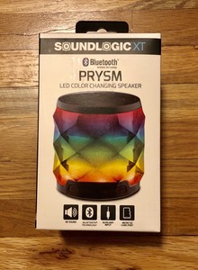 soundlogic bluetooth prysm led color changing speaker