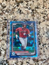 2024 Bowman Chrome Sapphire Sabin Ceballos Atlanta Braves SSP