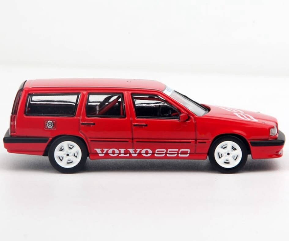 POPRACE 1/64 Volvo 850 T5-R Estate Red New Diecast Car POP RACE | eBay