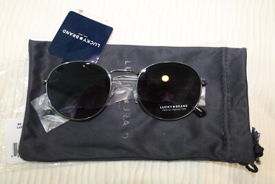 Lucky Brand Mens Colton Silver Wire Grey Gradient Lenses Sunglasses NWT $59.99