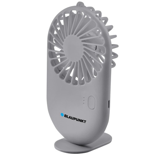 2 in 1 Airflow Mini Handventilator mit 3 Geschwindigkeitsstufen & integriertem Akku - Grau - Bild 5 von 6