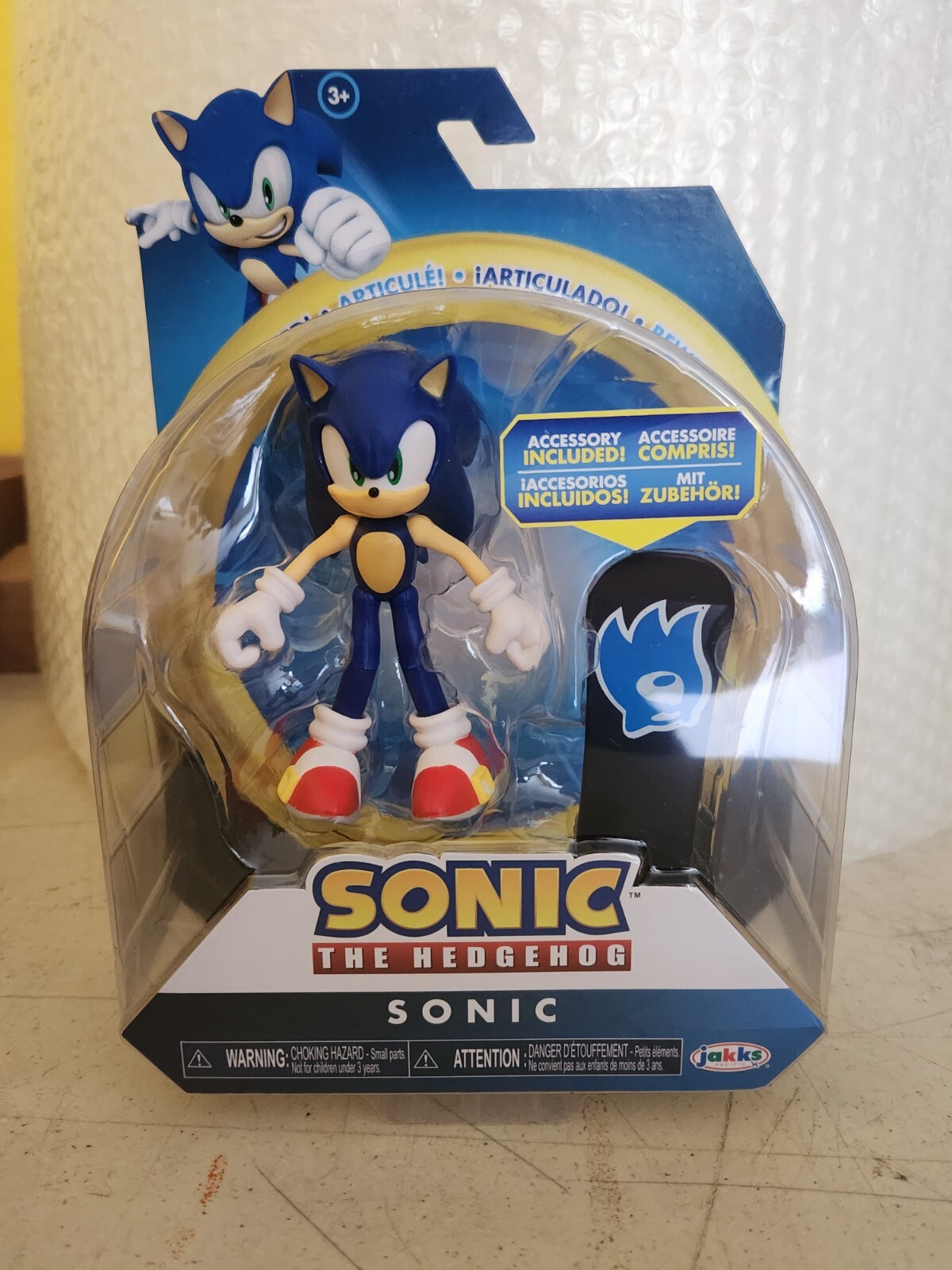 WAVE 2 Jakks Sonic The Hedgehog 4 Sonic Articulation Figure with Snowboard  Sega