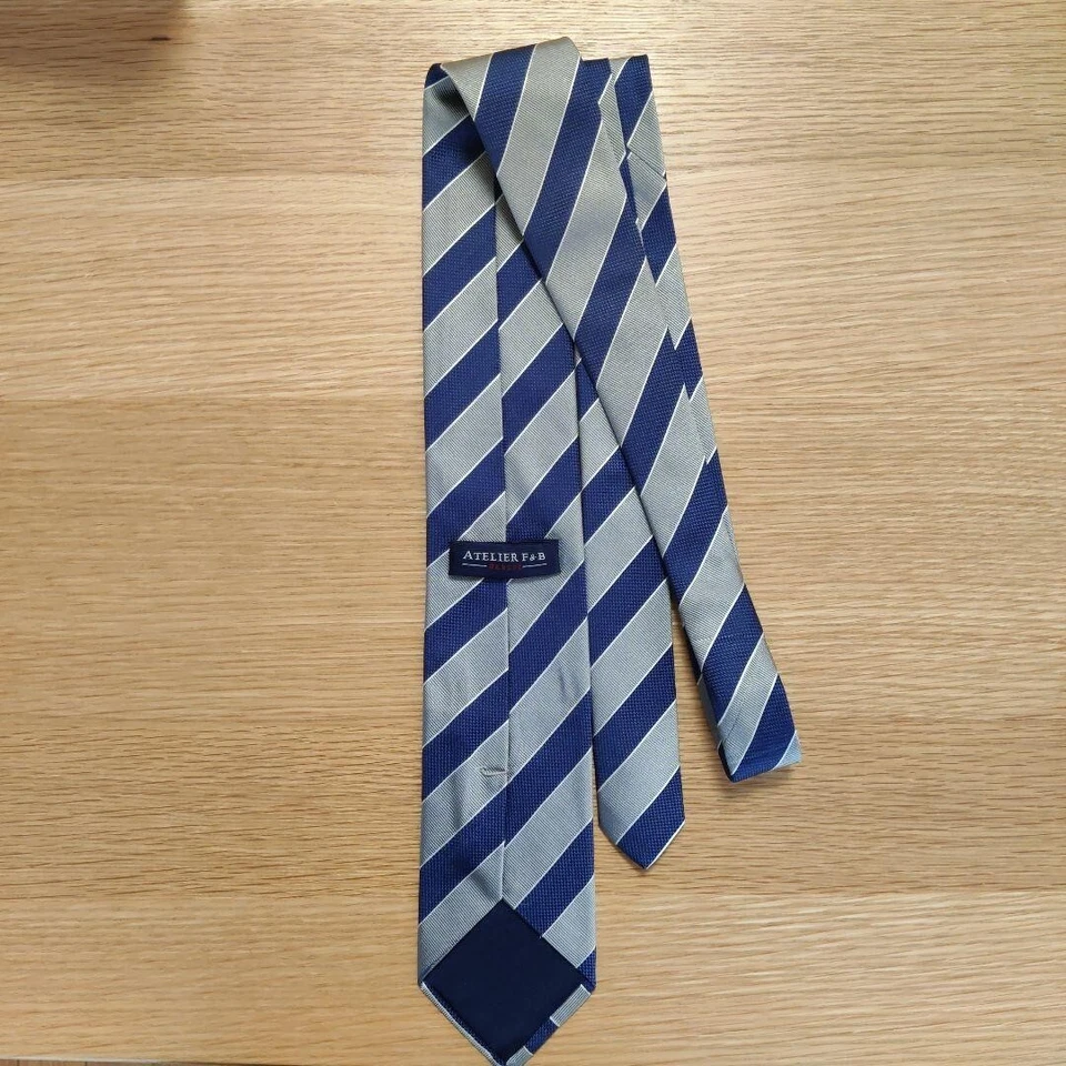ATELIER F&B blue and border Barneys New York tie - Image 3 of 4