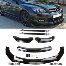Front Bumper Lip Part Accessories Splitter Spoiler For Mazda 3 Hatchback 2004-21