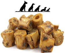 Mini Roast Roasted Natural Beef Marrow Bone Small Medium Dogs Dental Chew Treat