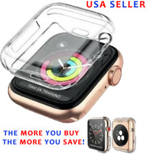  8 PACK APPLE WATCH Series 1/2/3/4/5 clear FULL PROTECTIVE TPU cover case