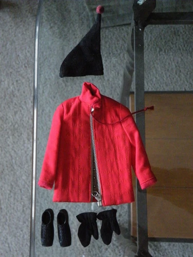 Vtg MATTEL Ken Doll CLOTHES #798 Ski Champion JACKET, GLOVES, BOOTS, HAT FREESHI