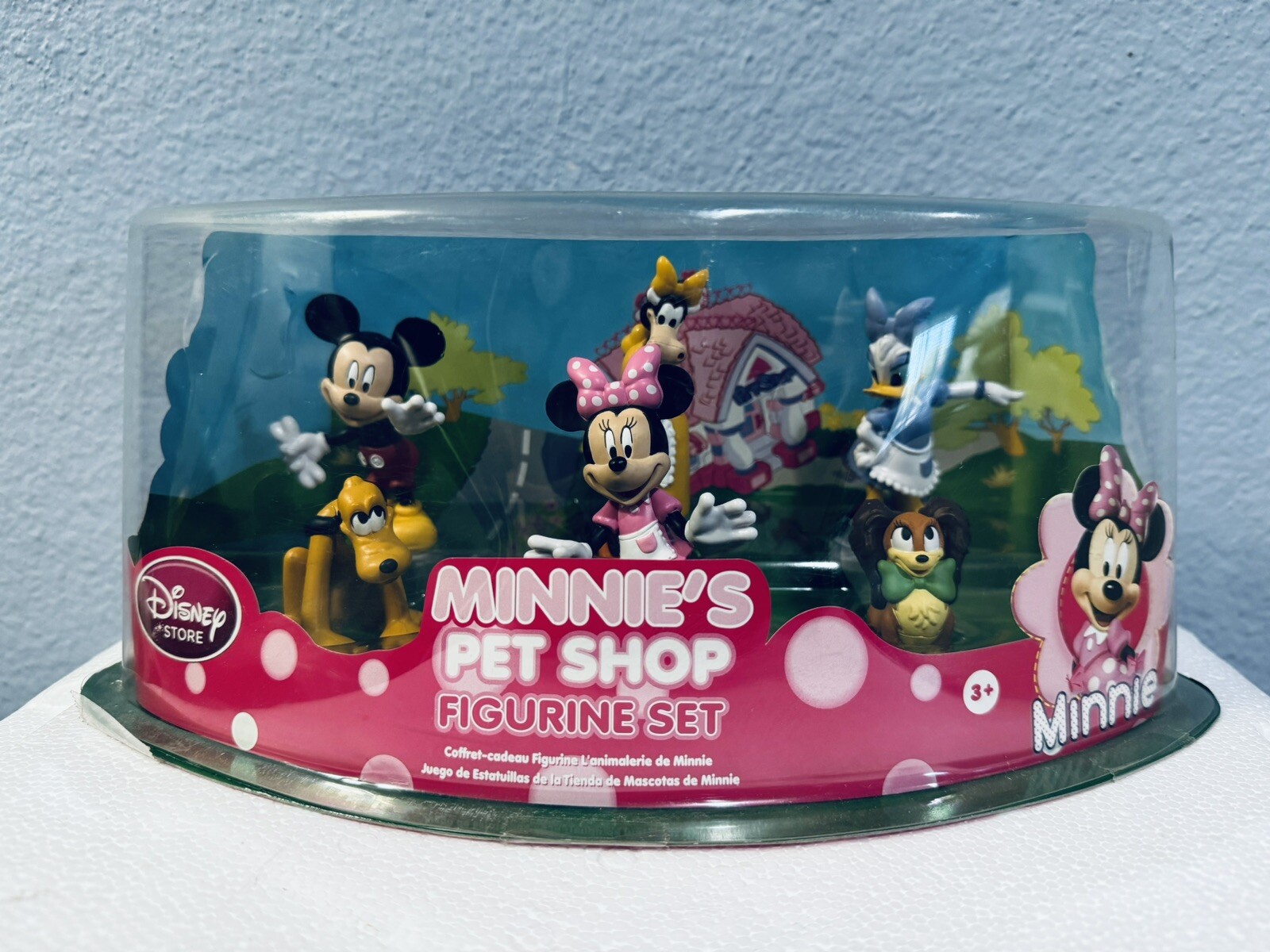 Disney Store Minnie's Pet Shop Figurine Set Minnie Mouse Mickey Mouse NEW