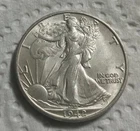 Beautiful 1942-s Walking Liberty 90% Silver: CHOICEST A.U. Ships Free USA ONLY !